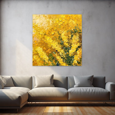 Painted Canvas Flowers